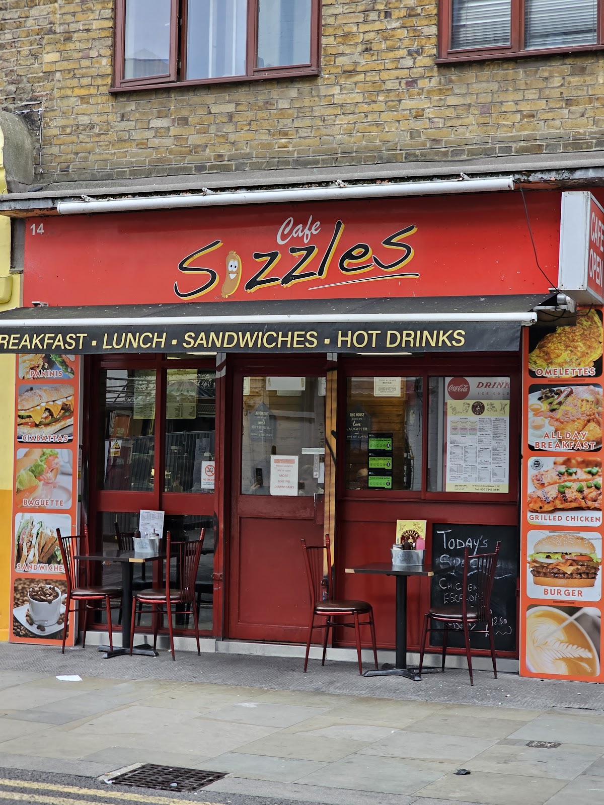 Cafe Sizzles restaurant