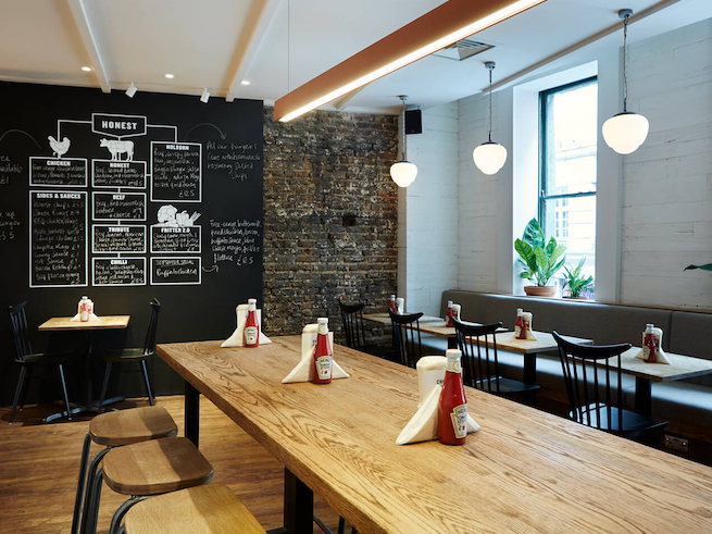 Honest Burgers Holborn restaurant