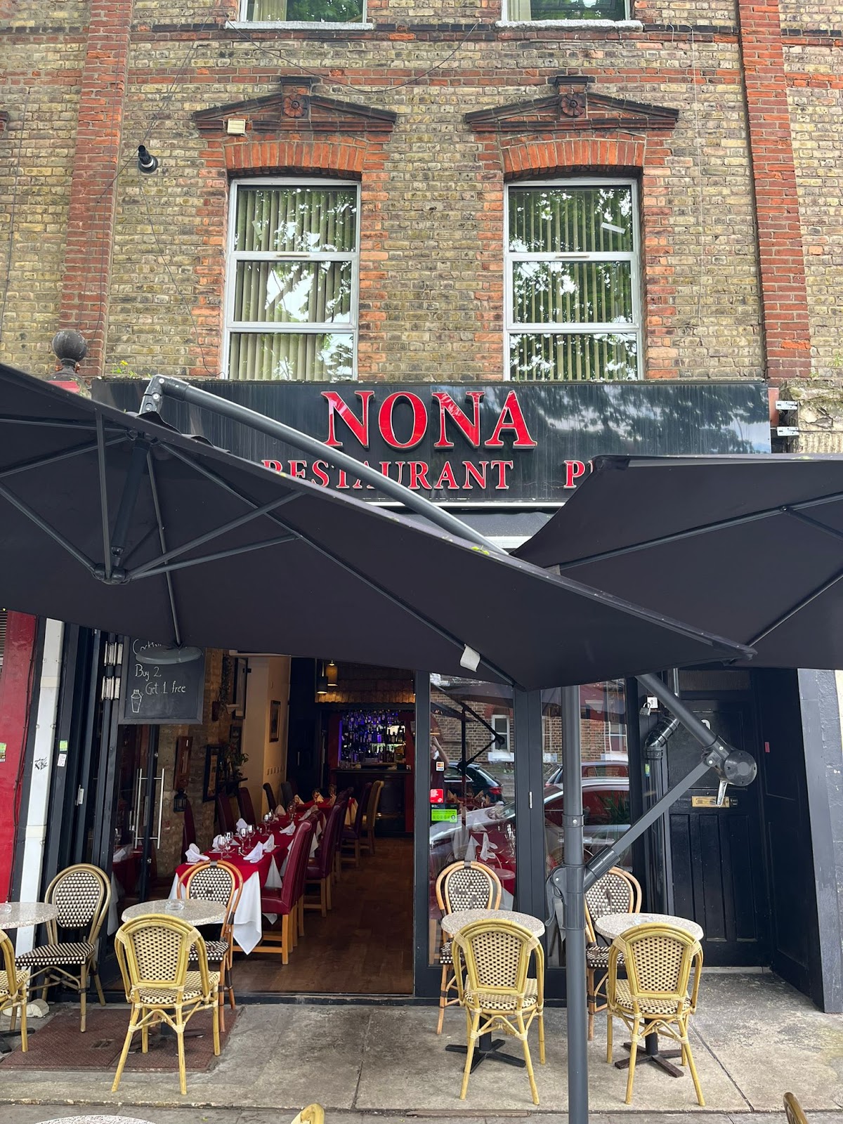 Nona Italian Restaurant, Swiss Cottage restaurant