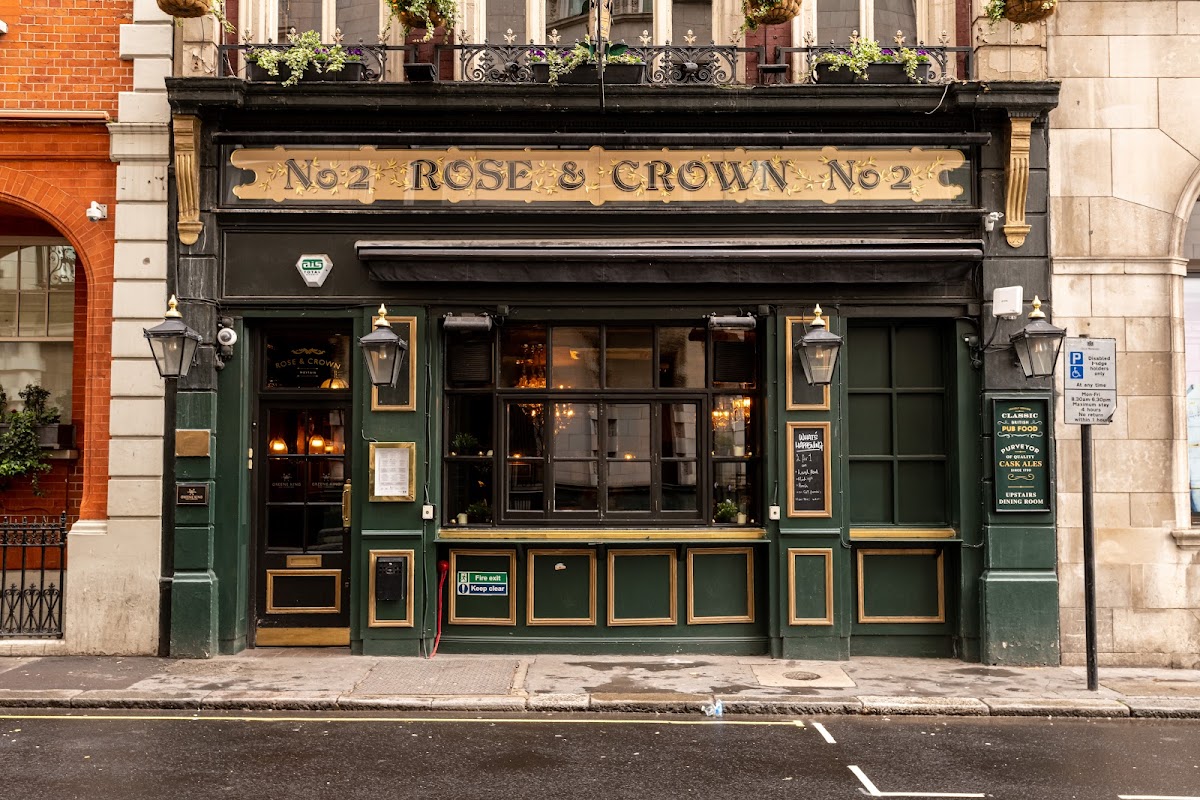 Rose & Crown Mayfair restaurant